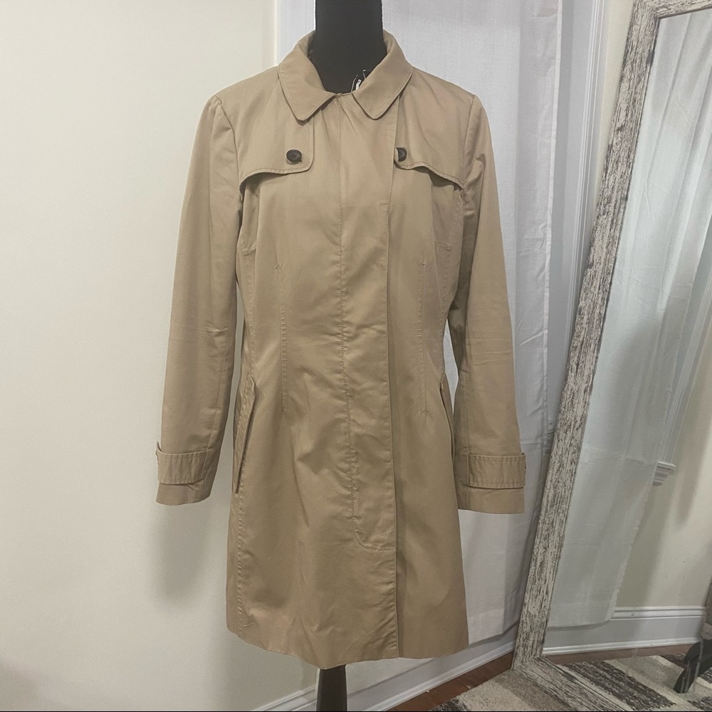 🛑S O L D🛑 ZARA BASIC TRENCH COAT WATERPROOF LARGE
